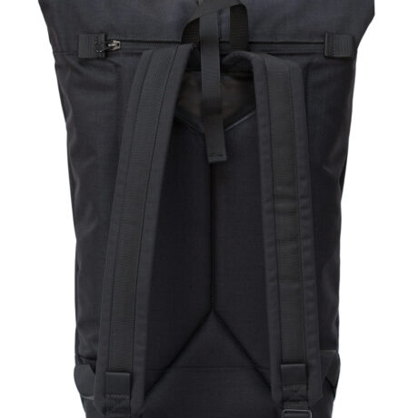 Braasi Basic Black urban rolltop with a padded back and shoulder straps designed for premium comfort.