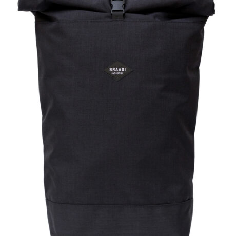 Braasi Basic Black Urban Rolltop, wasserdicht und langlebig