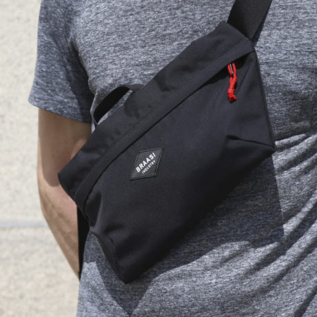 black cordura cross body hipbag