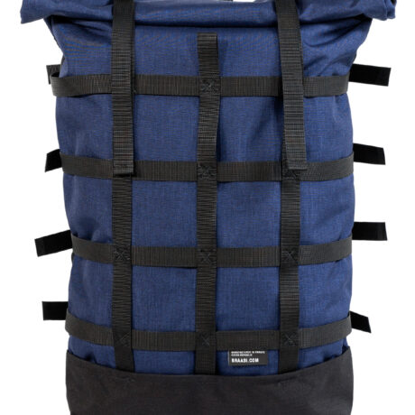 Braasi Webbing water resistant backpack in navy color with black webbing